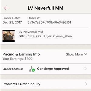 LV Neverfull MM monogram.